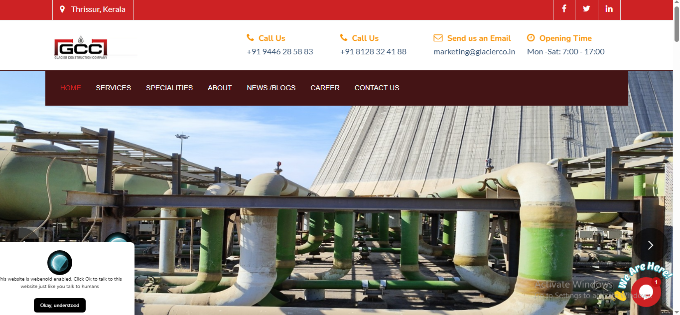 GLACIER CONSTRUCTION COMPANY (GCC)